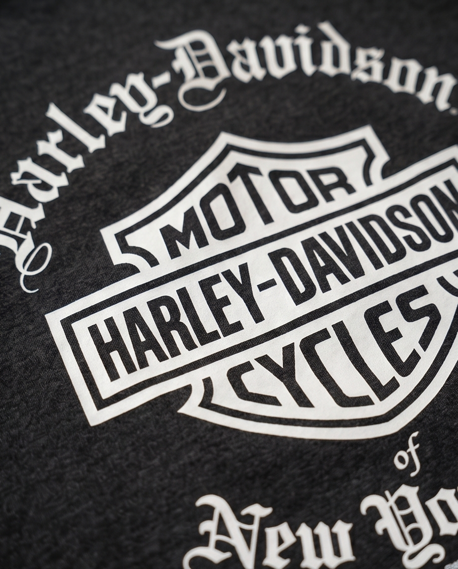 Harley Davidson Of NYC Men's Short Sleeve Dealer Old English T-shirt RkStratman