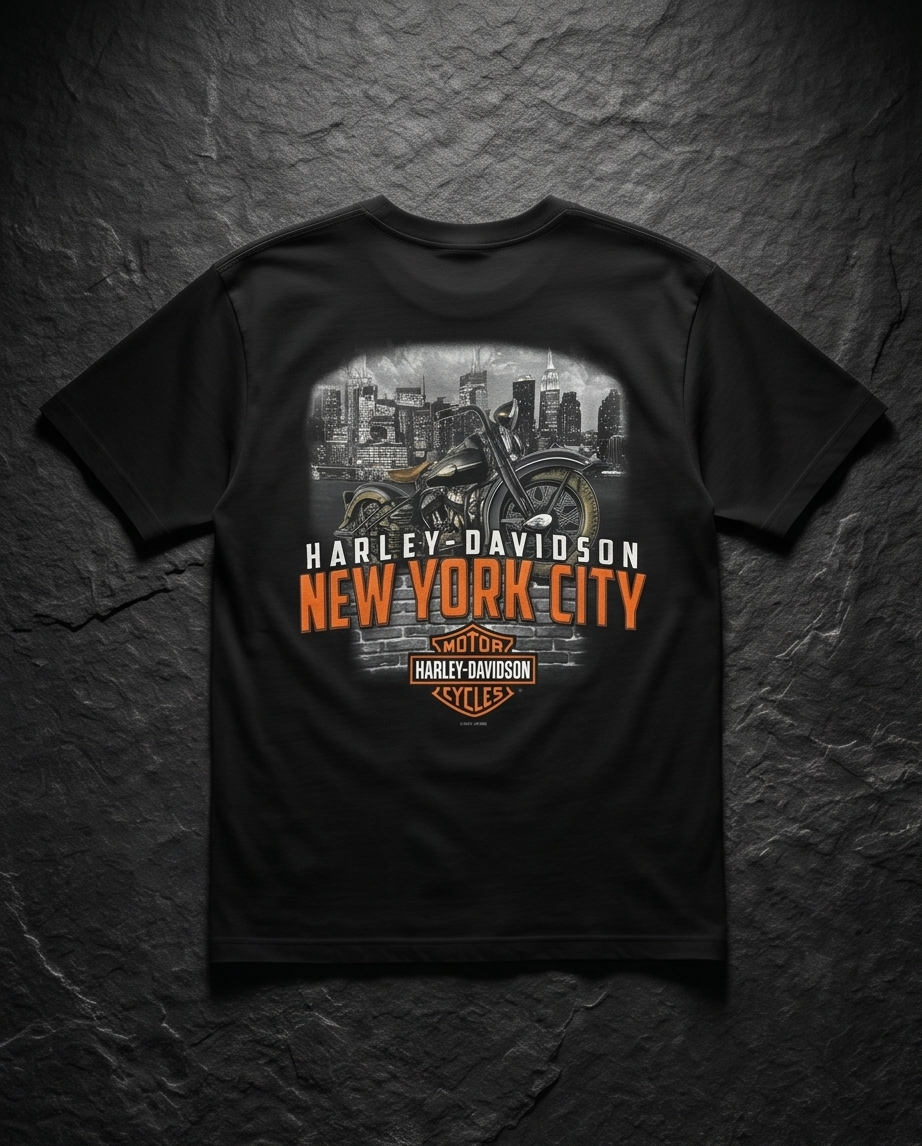 Harley Davidson Of NYC Men's Short Sleeve Dealer Liberty T-shirt