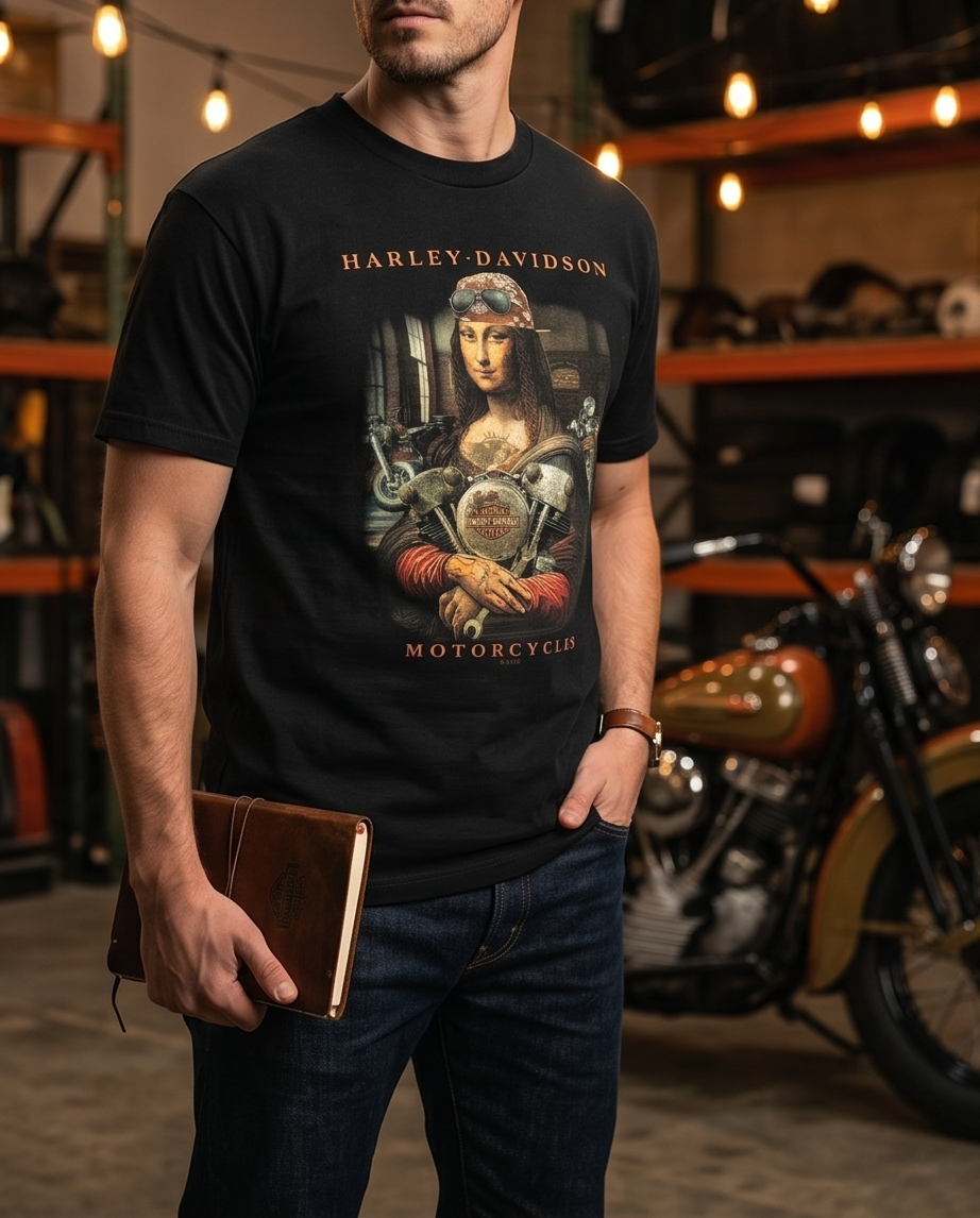 Harley Davidson Of NYC Men's Master Peace  Dealer Tee RkStratman