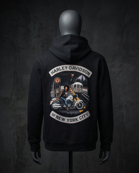 Harley Davidson Of NYC Men's Afro Zip Up Hoodie RkStratman