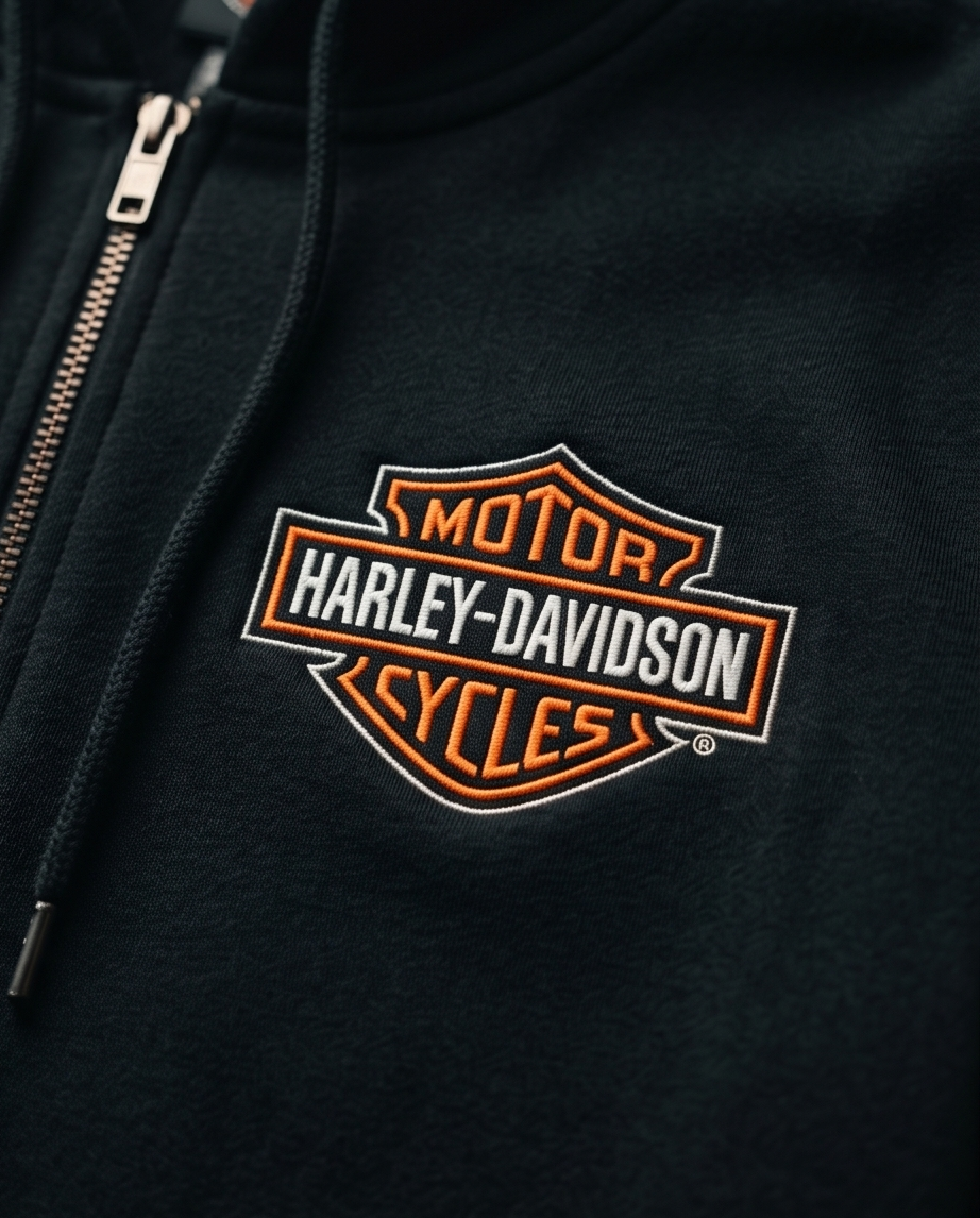 Harley Davidson Of NYC Men's Afro Zip Up Hoodie RkStratman