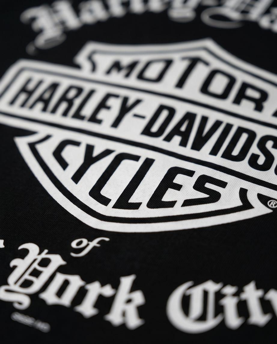 Harley Davidson Of NYC Men's Short Sleeve Dealer Old English T-shirt RkStratman