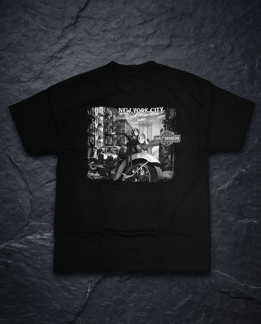 Harley Davidson Of NYC Men's Short Sleeve Dealer Post Card T-shirt RkStratman