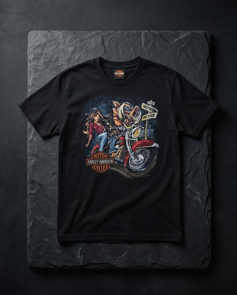 Harley Davidson of NYC Hog Ride Men's Dealer Short Sleeve Tee RkStratman