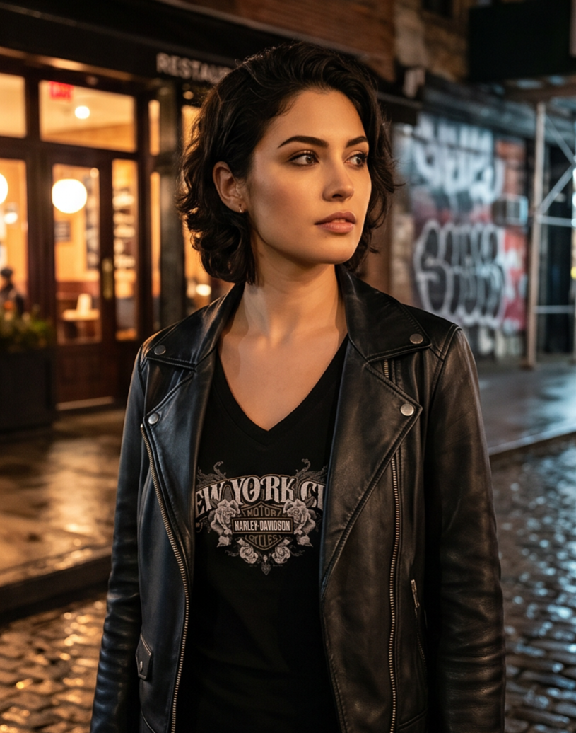 Harley Davidson Of Nyc Sharp Scoop Women's T-shirt RkStratman
