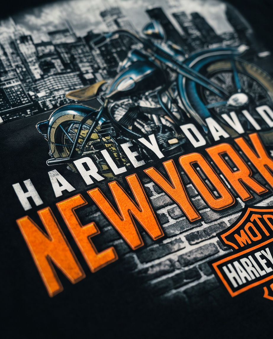 Harley Davidson Of NYC Men's Long Sleeve Dealer Liberty T-shirt RkStratman