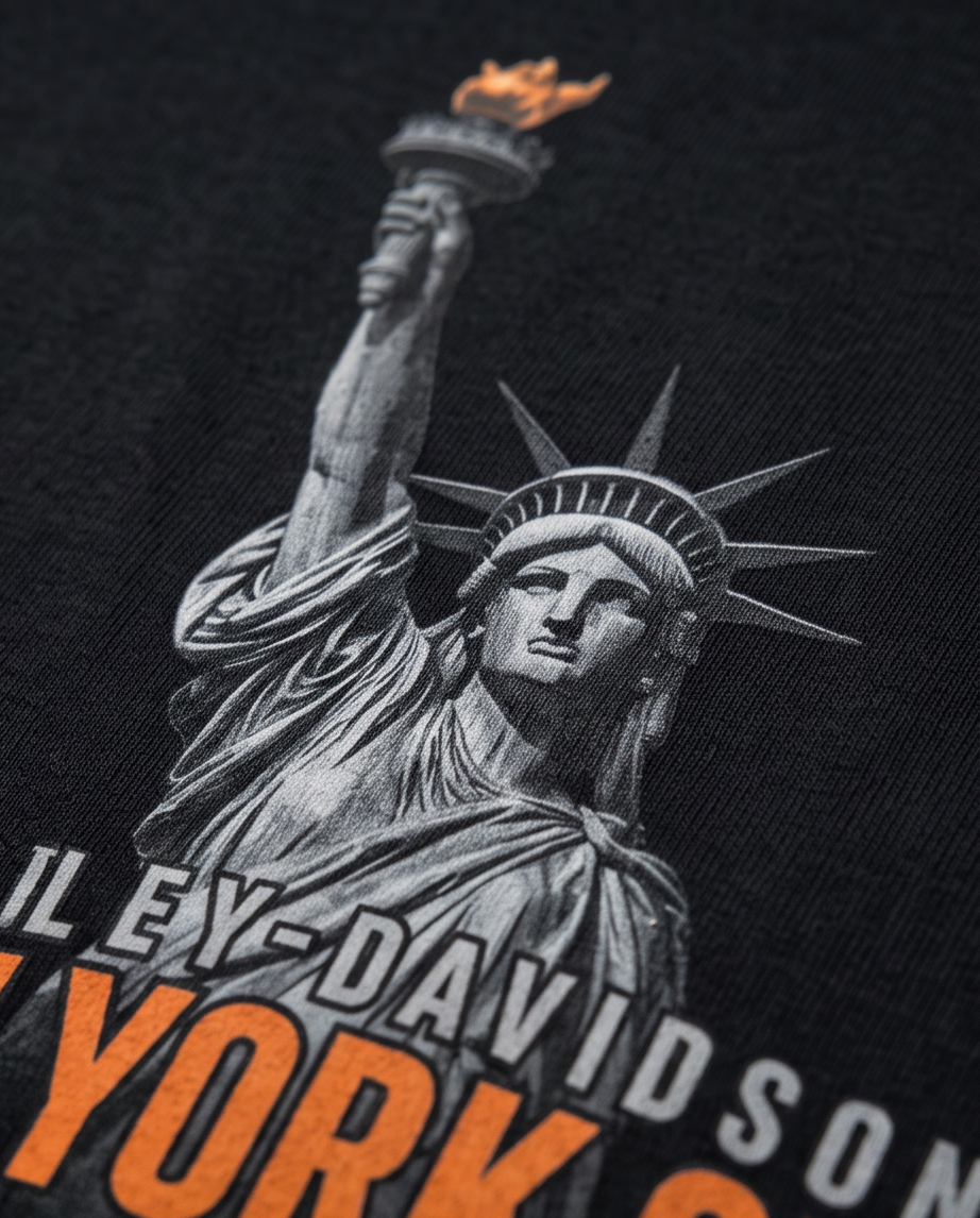 Harley Davidson Of NYC Men's Long Sleeve Dealer Liberty T-shirt RkStratman
