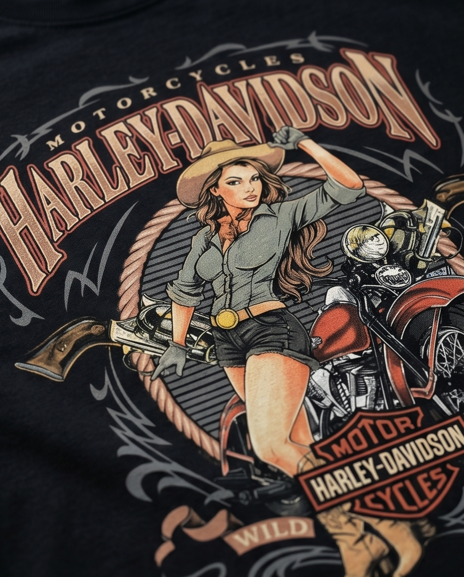 Harley-Davidson of NYC Pin-Up Wild Men's T-shirt RkStratman