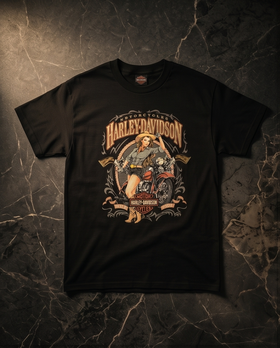 Harley-Davidson of NYC Pin-Up Wild Men's T-shirt RkStratman