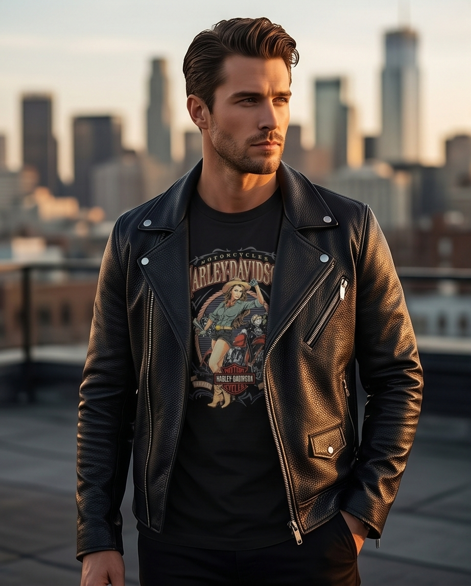 Harley-Davidson of NYC Pin-Up Wild Men's T-shirt RkStratman