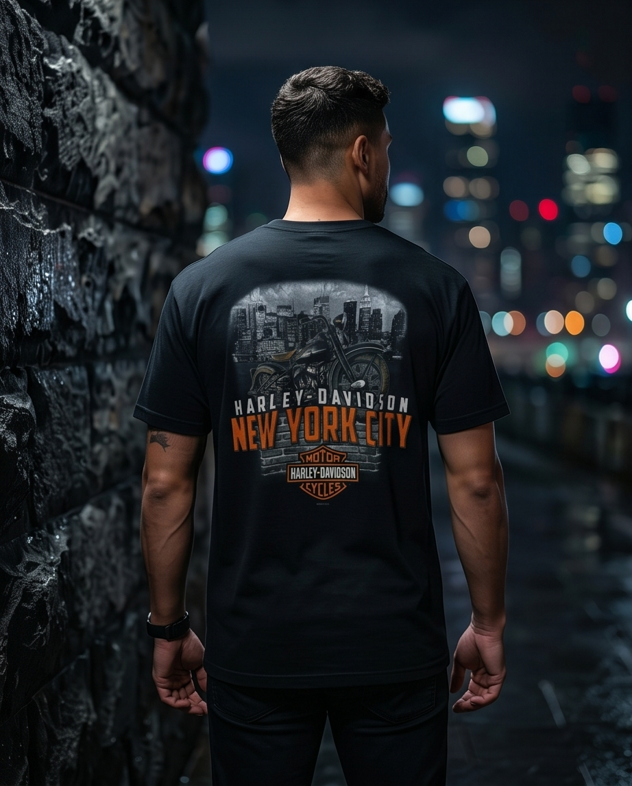 Harley Davidson Of NYC Men's Short Sleeve Dealer Liberty T-shirt RkStratman