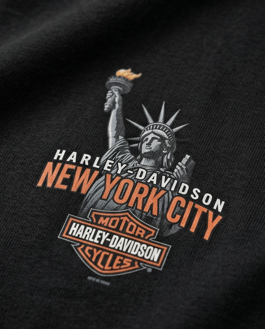 Harley Davidson Of NYC Men's Short Sleeve Dealer Liberty T-shirt RkStratman