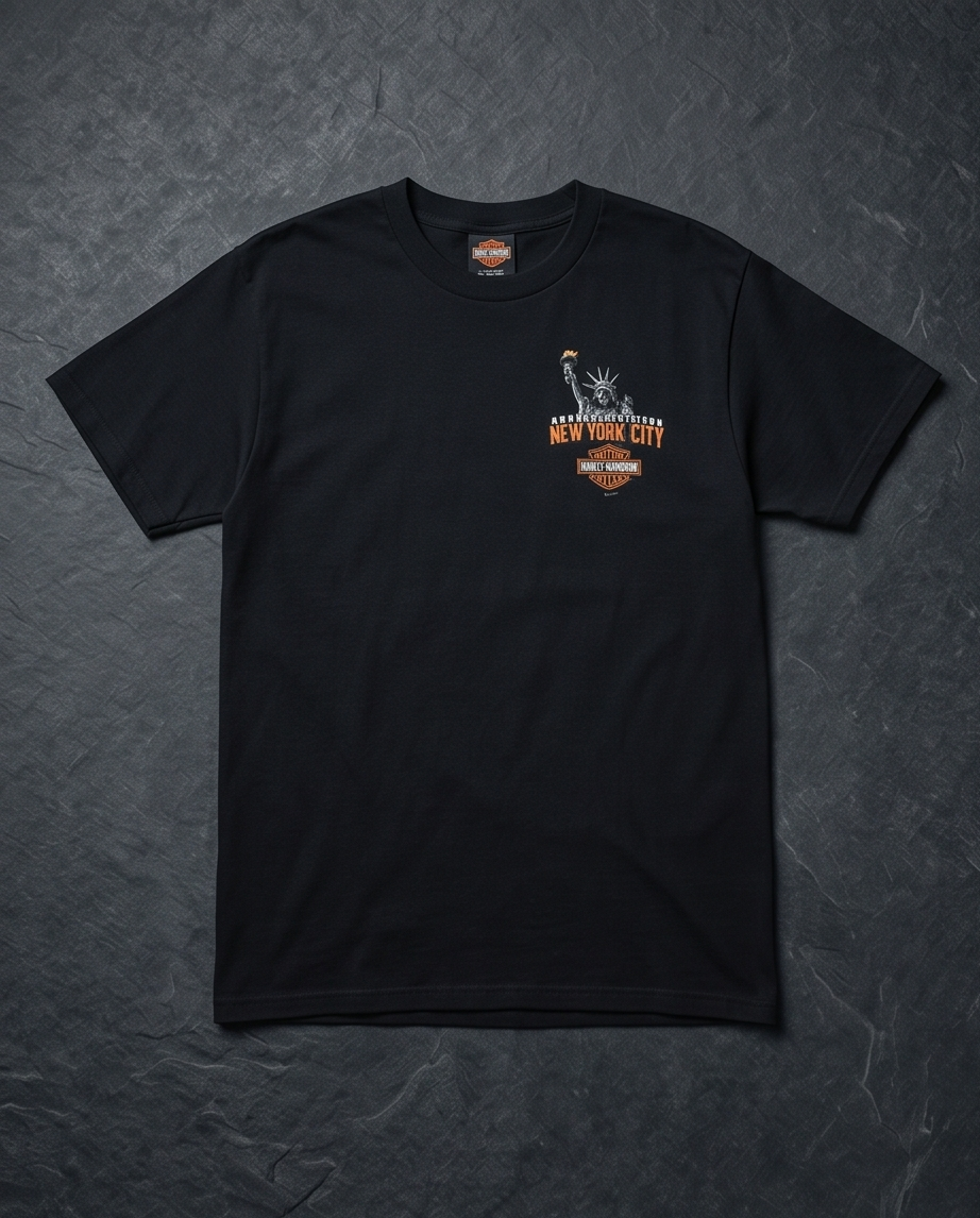 Harley Davidson Of NYC Men's Short Sleeve Dealer Liberty T-shirt RkStratman