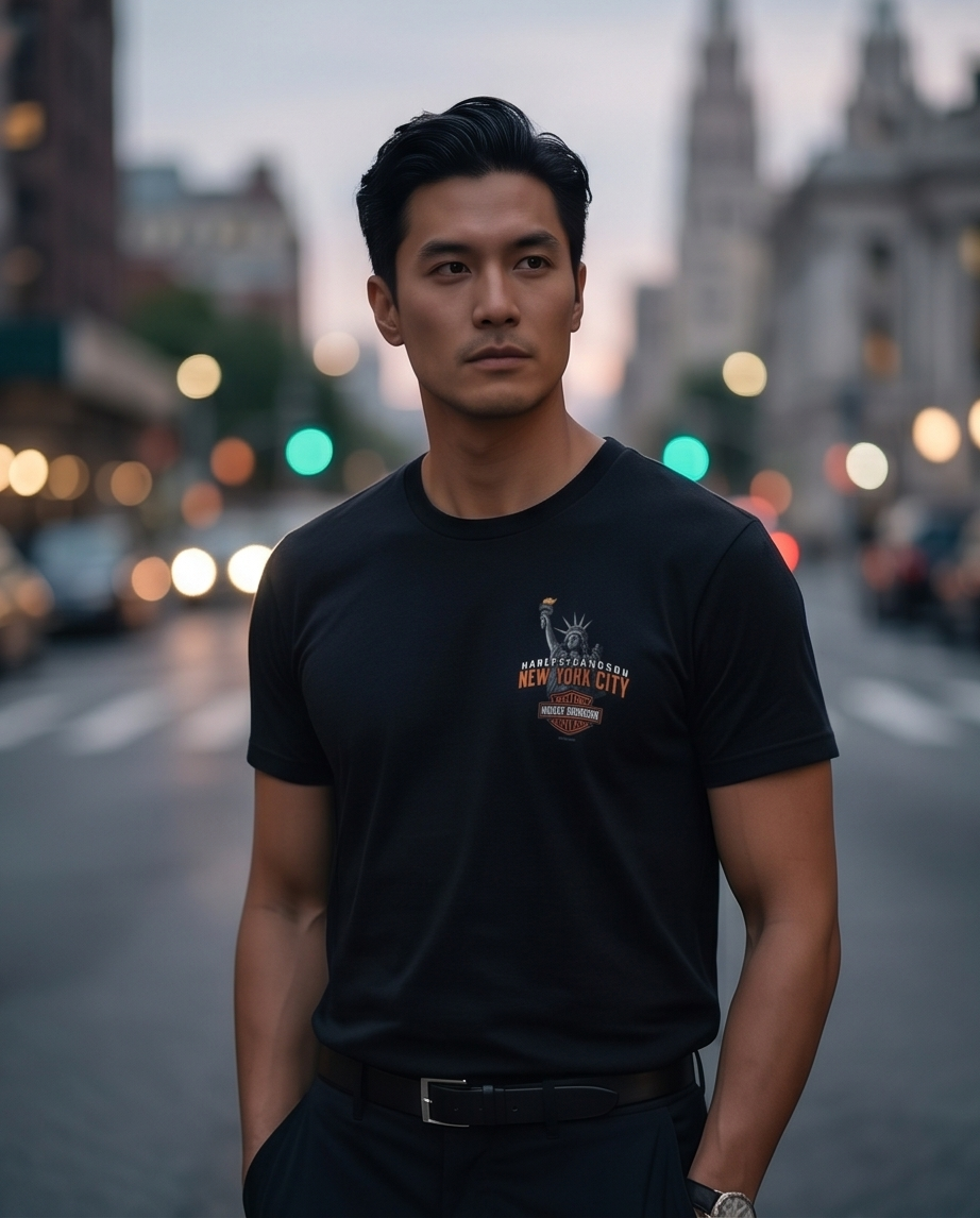 Harley Davidson Of NYC Men's Short Sleeve Dealer Liberty T-shirt RkStratman