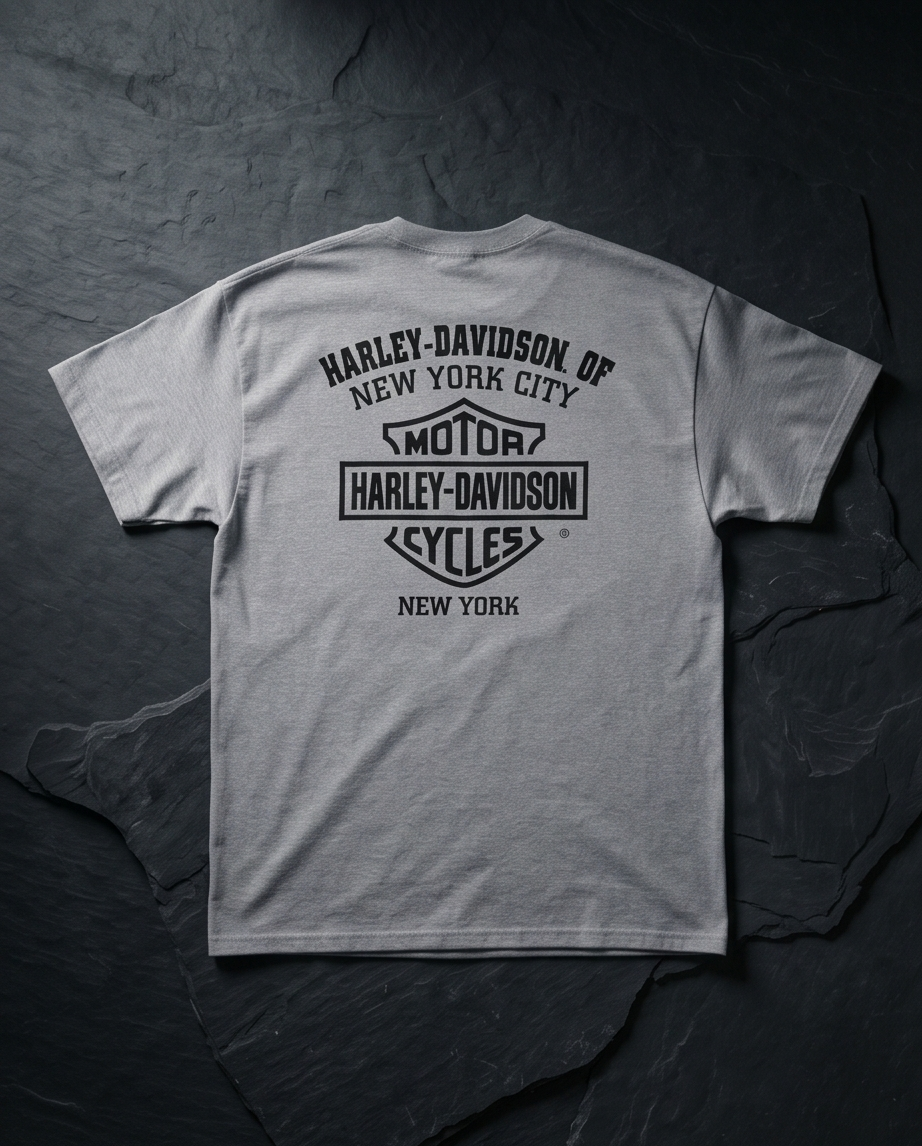 Harley Davidson of NYC Dealer Retro Men's T-shirt Bravado