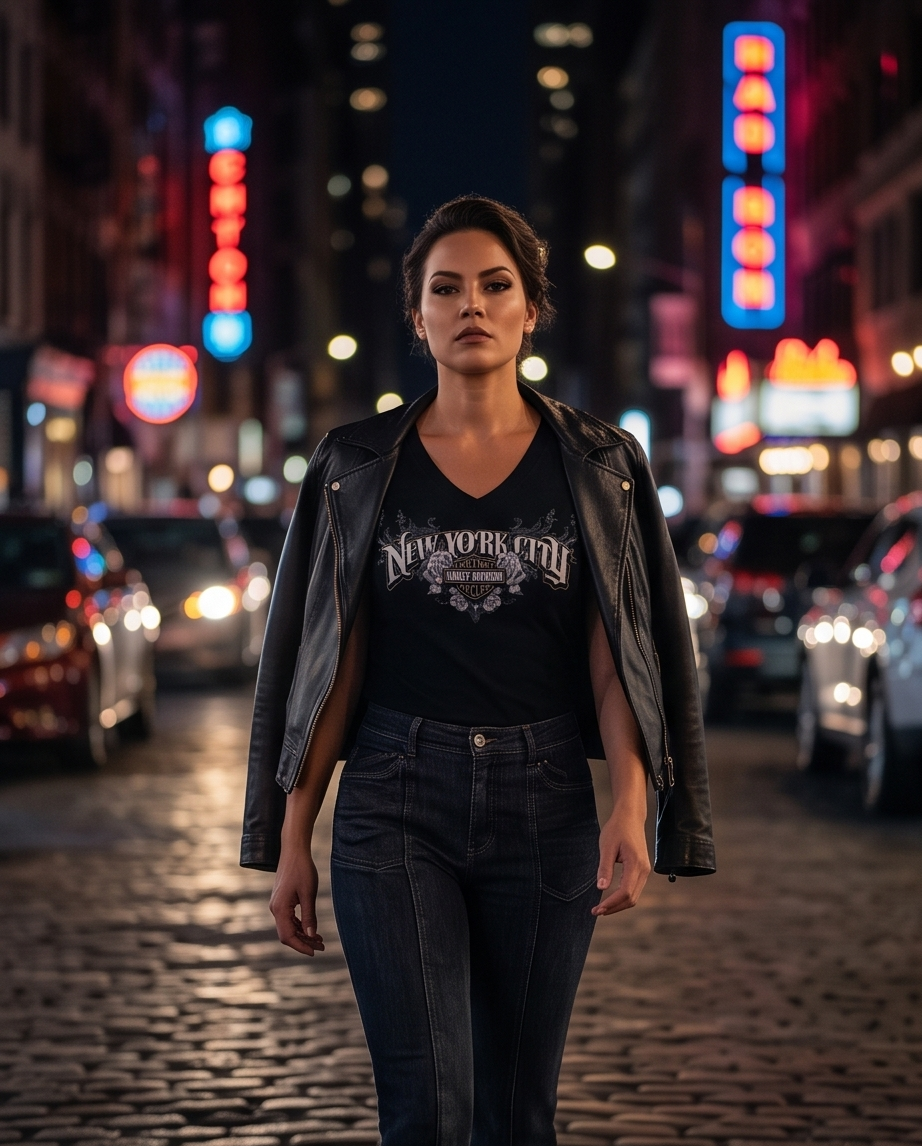 Harley Davidson Of Nyc Sharp Scoop Women's T-shirt RkStratman