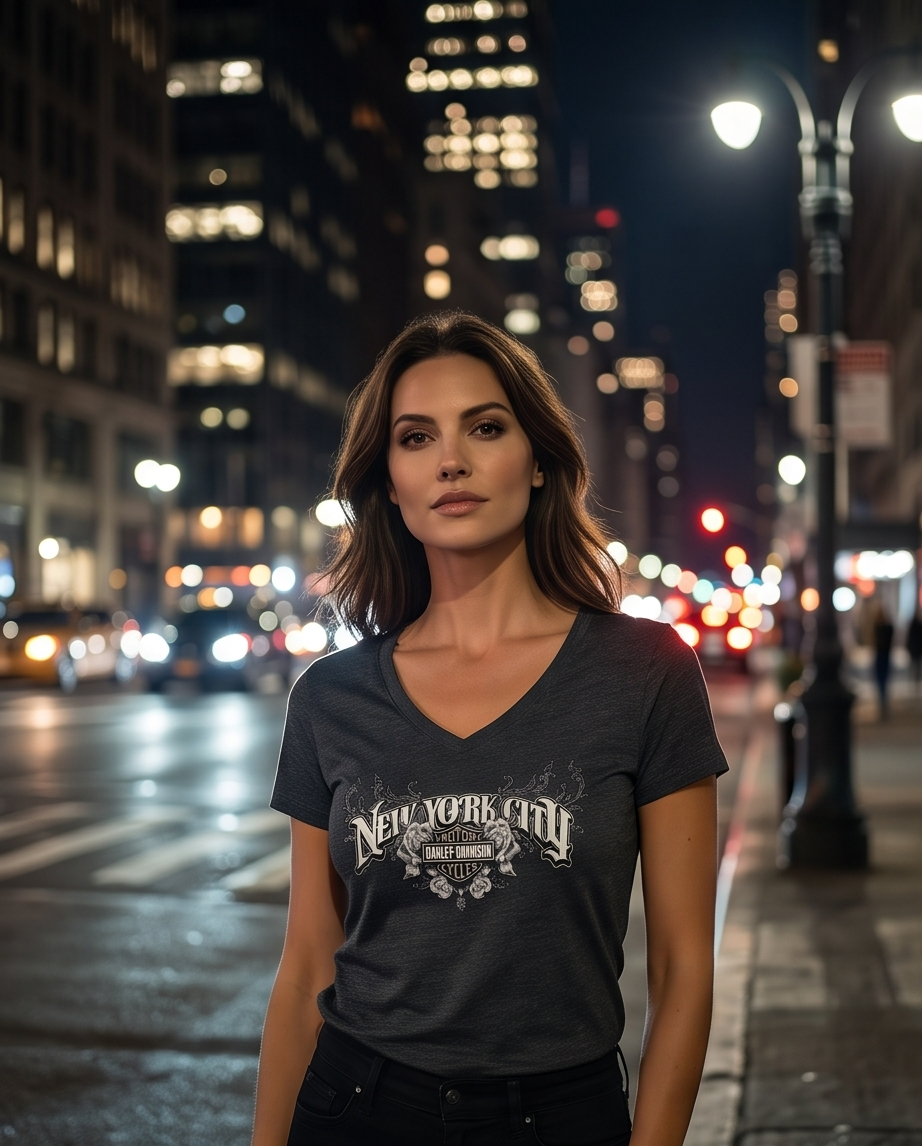 Harley Davidson Of Nyc Sharp Scoop Women's T-shirt RkStratman