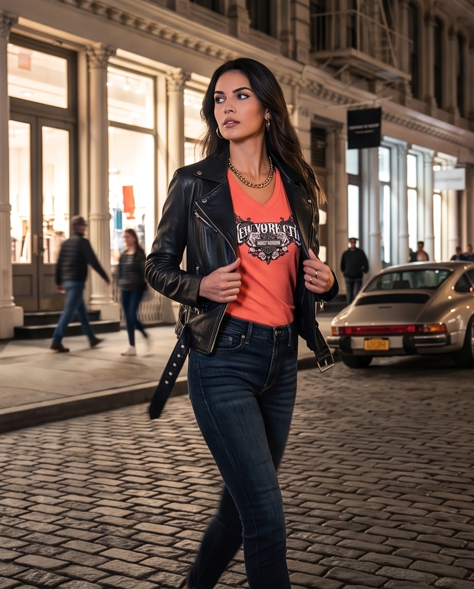 Harley Davidson Of Nyc Sharp Scoop Women's T-shirt RkStratman