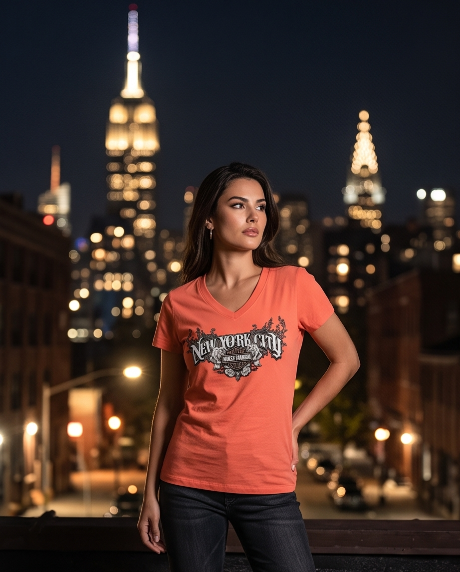 Harley Davidson Of Nyc Sharp Scoop Women's T-shirt RkStratman