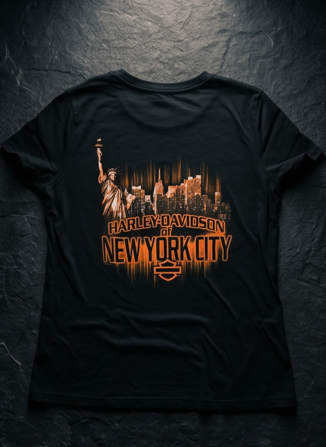 Harley Davidson Of Nyc Women's Reflections Skyline Tee RkStratman