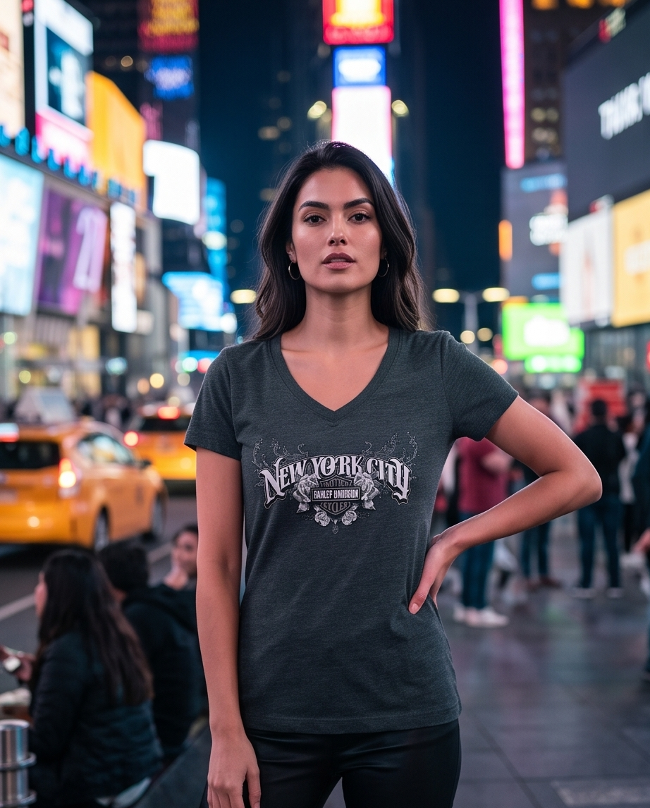 Harley Davidson Of Nyc Sharp Scoop Women's T-shirt RkStratman