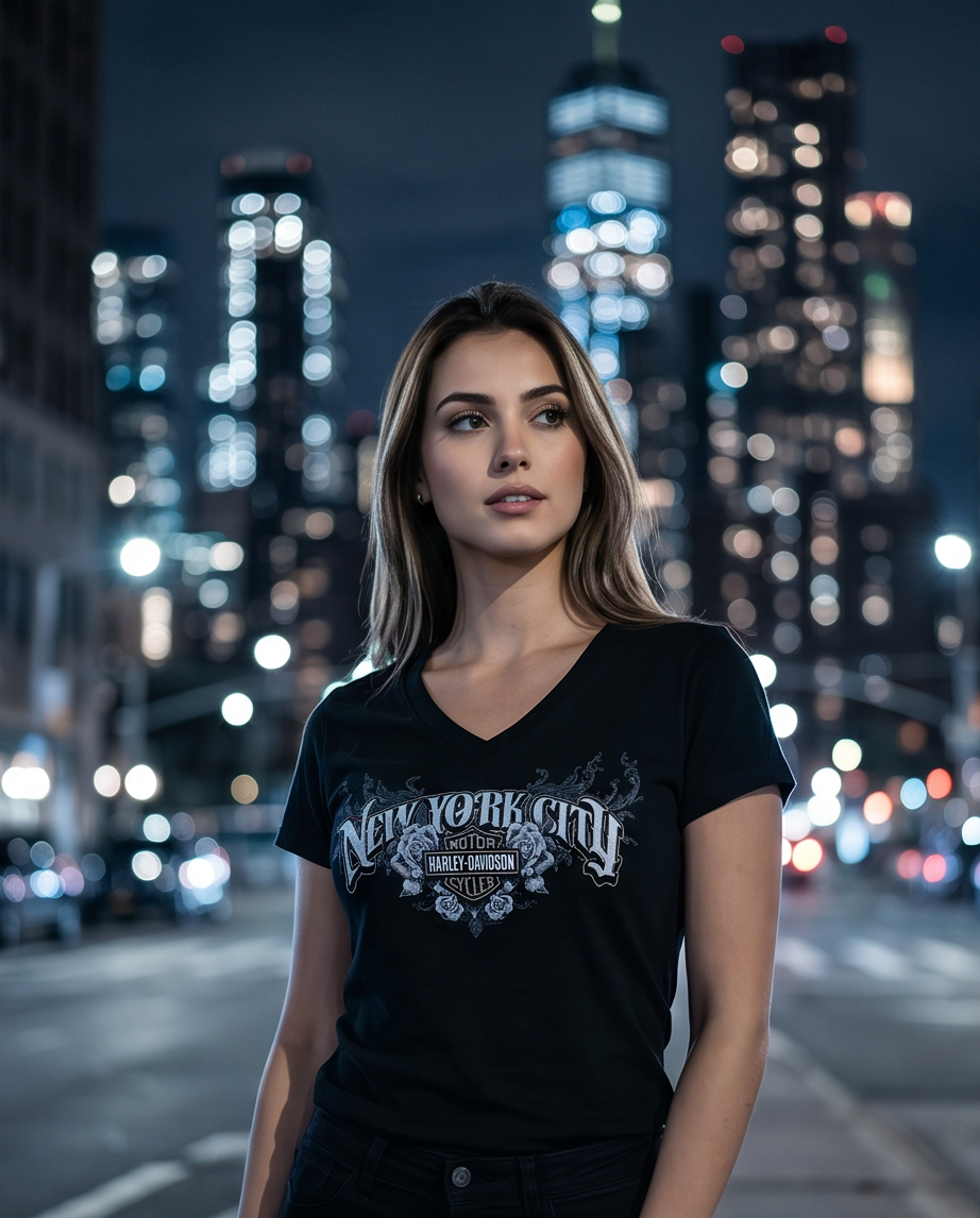 Harley Davidson Of Nyc Sharp Scoop Women's T-shirt RkStratman