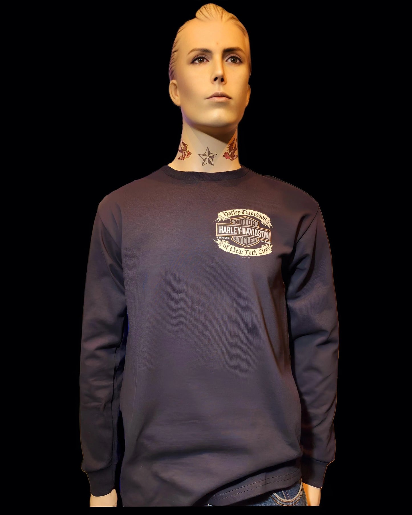 Harley Davidson Of NYC Men's Long Sleeve Dealer Affliction T-shirt - Harley Davidson Of Nyc