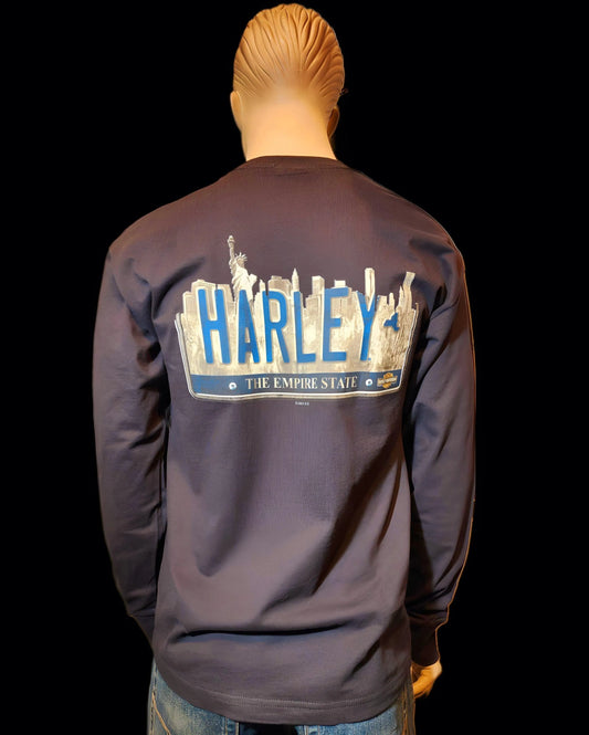 Harley Davidson Of NYC Men's Long Sleeve Dealer City Tags T-shirt - Harley Davidson Of Nyc