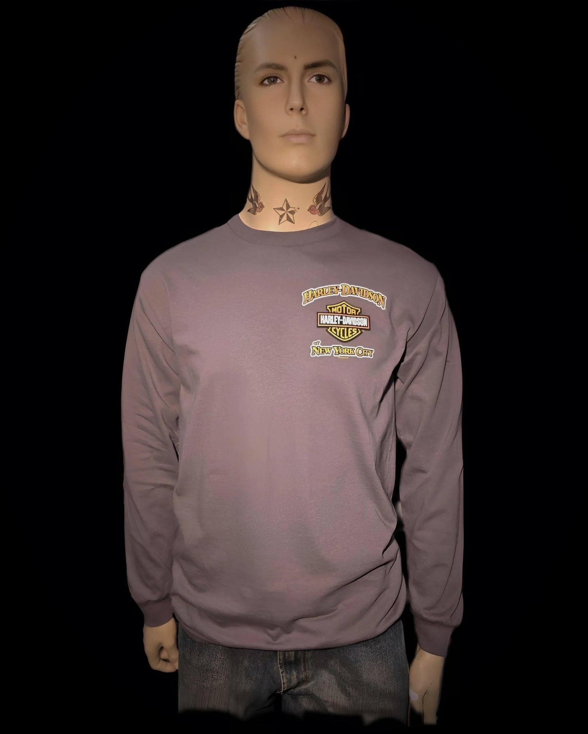 Harley Davidson Of NYC Men's Long Sleeve Dealer Time Square T-shirt - Harley Davidson Of Nyc