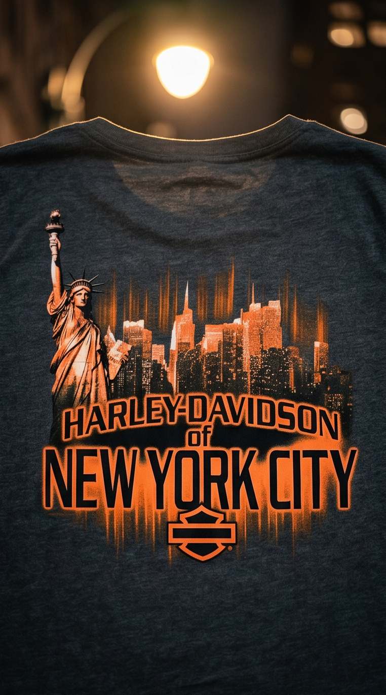 Harley Davidson Of Nyc Women's Reflections Skyline Tee RkStratman