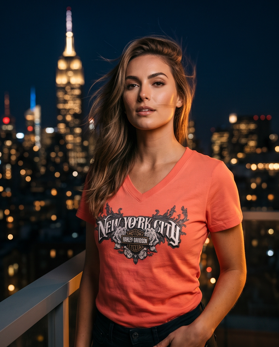 Harley Davidson Of Nyc Sharp Scoop Women's T-shirt RkStratman