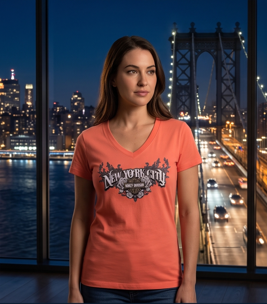 Harley Davidson Of Nyc Sharp Scoop Women's T-shirt RkStratman